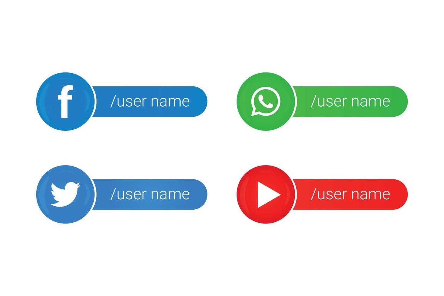 impostato di sociale media inferiore terzo moderno icone collezione vettore