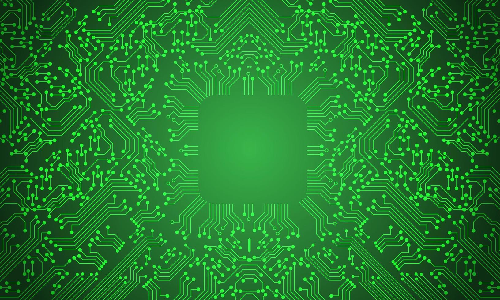 verde circuito linea tecnologia modello su bianca sfondo vettore
