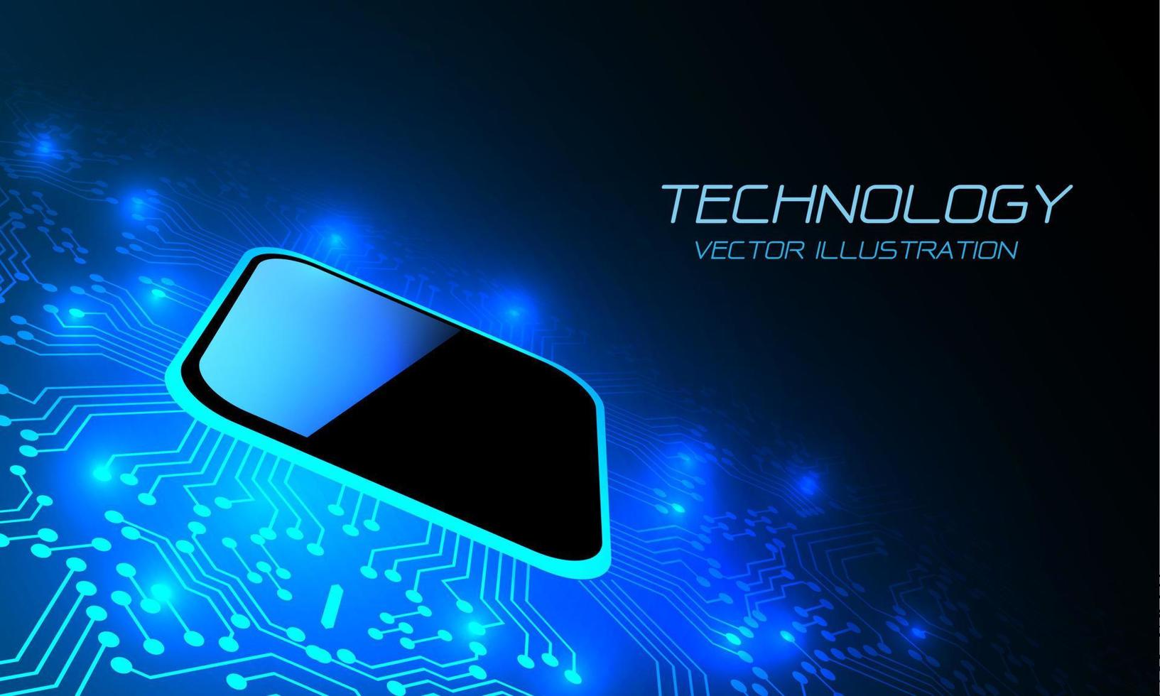 blu circuito linea nero microprocessore tecnologia modello sfondo vettore