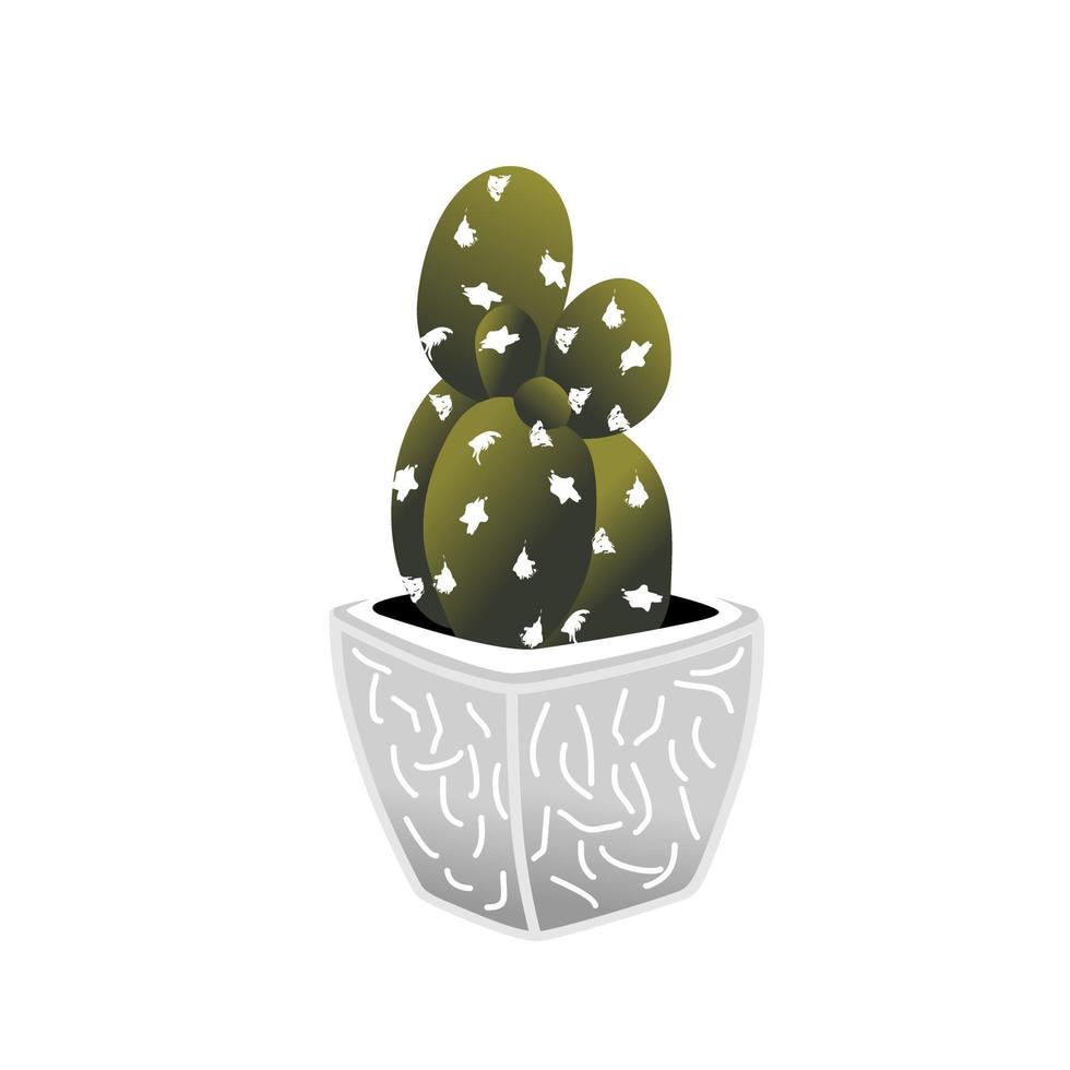 coperto di spine cactus spillo il giro nel pentola Immagine grafico icona logo design astratto concetto vettore scorta. può essere Usato come un' simbolo relazionato per natura o interno