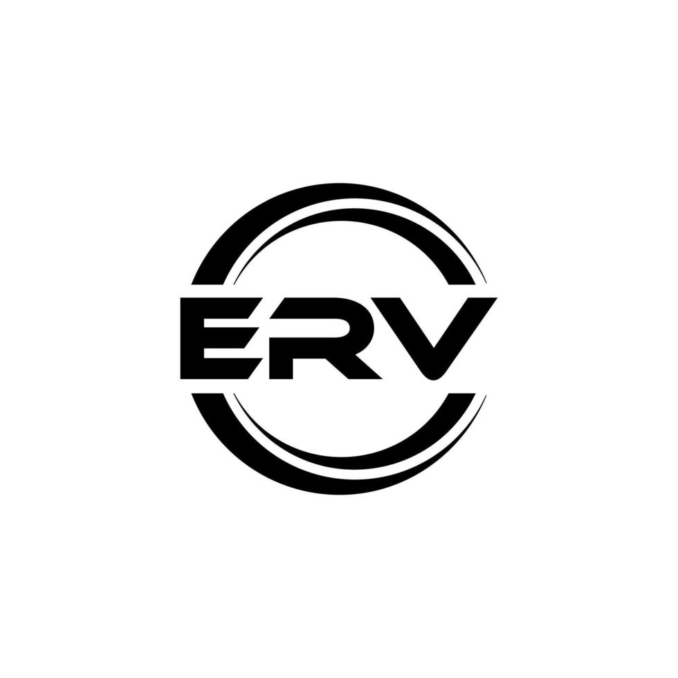 erv lettera logo design nel illustrazione. vettore logo, calligrafia disegni per logo, manifesto, invito, eccetera.