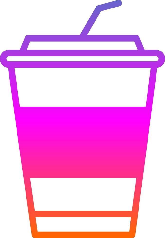 ghiacciato caffè vettore icona design