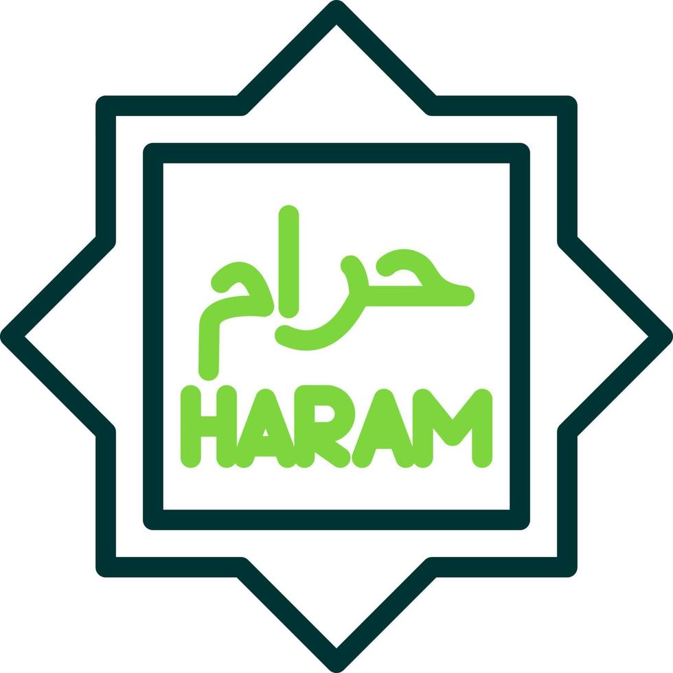 haram vettore icona design