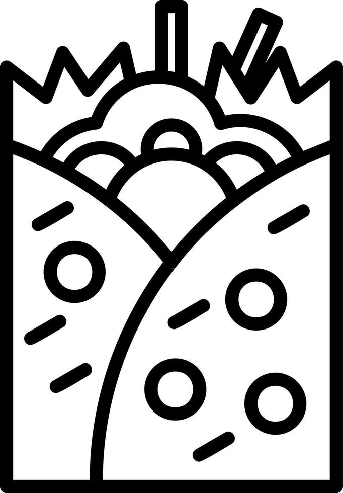 burrito vettore icona design