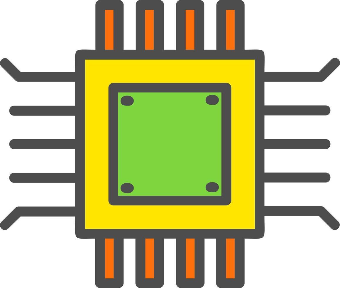 microchip vettore icona