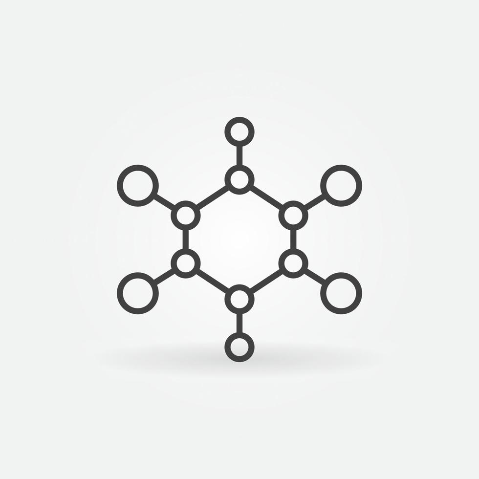 semplice chimico formula vettore chimica concetto schema icona