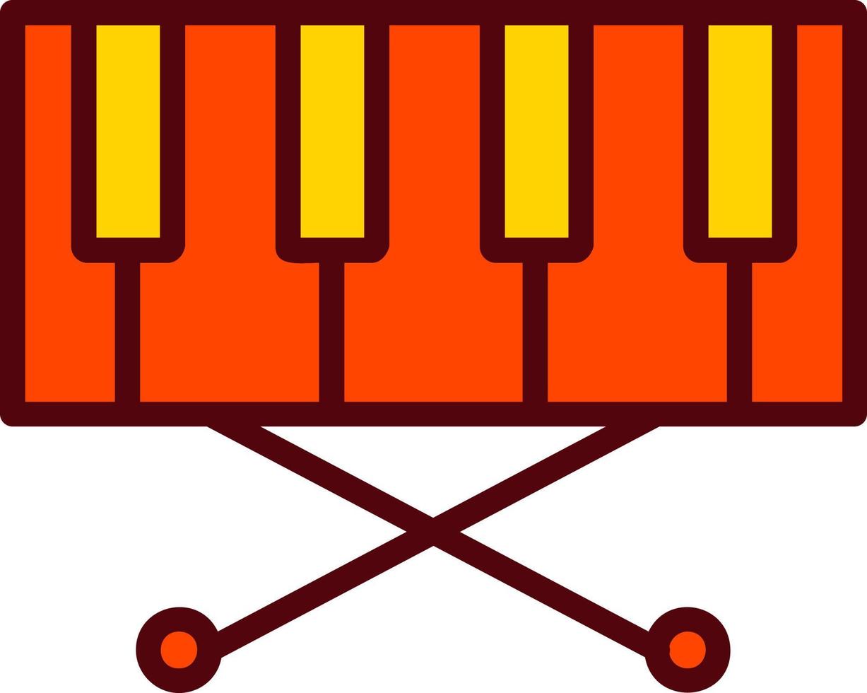 pianoforte tastiera vettore icona