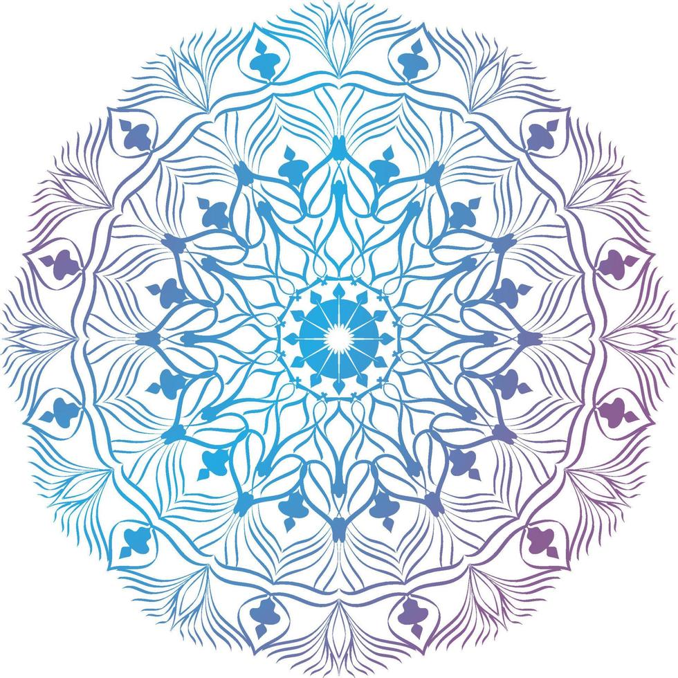 meditazione mandala su islamico cerchi Vintage ▾ fiori astratto unico modello con nozze carta sfondo design png classico immagini vettore
