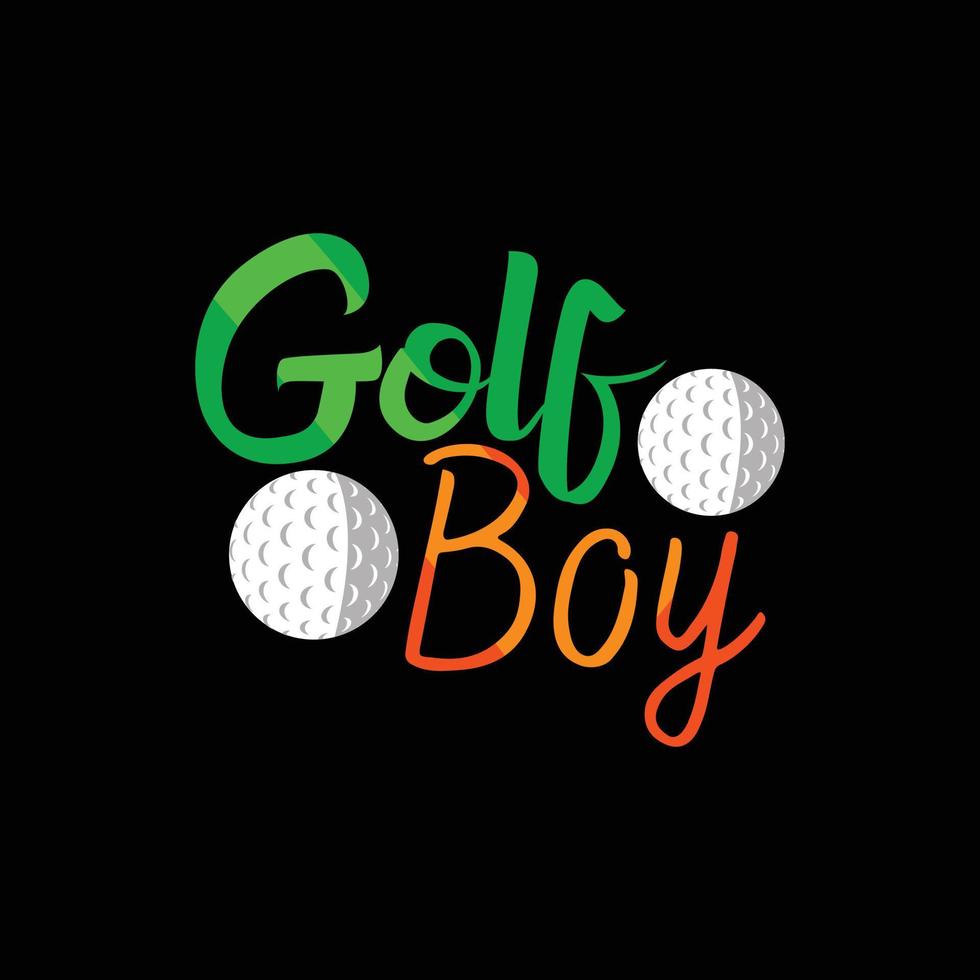 golf ragazzo vettore maglietta design. golf palla maglietta design. può essere Usato per Stampa tazze, etichetta disegni, saluto carte, manifesti, borse, e magliette.