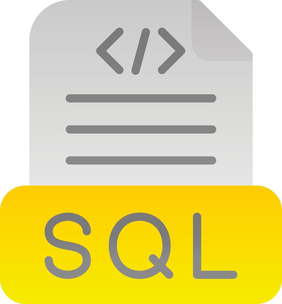 sql file vettore icona design