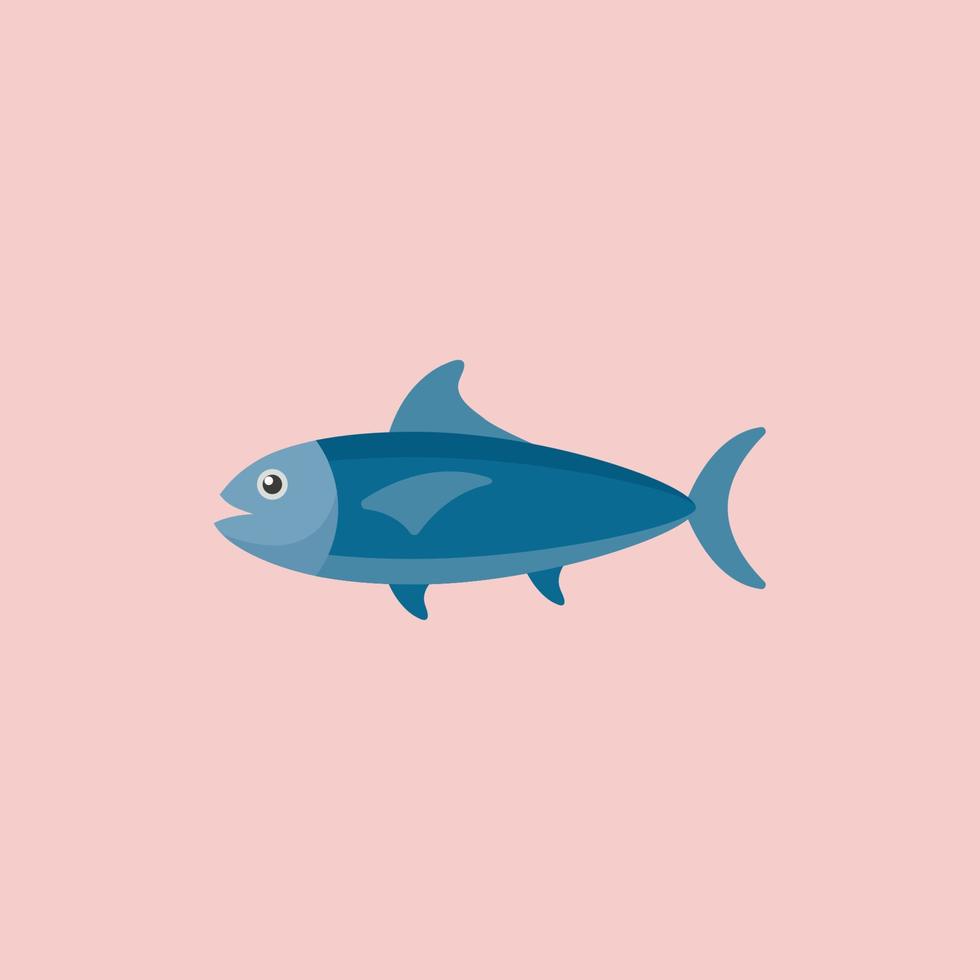 tonno oceano pesce vettore icona