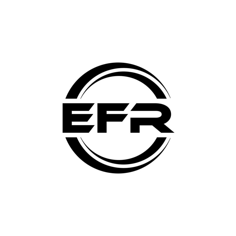 efr lettera logo design nel illustrazione. vettore logo, calligrafia disegni per logo, manifesto, invito, eccetera.