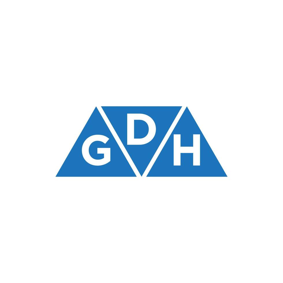 dgh credito riparazione contabilità logo design su bianca sfondo. dgh creativo iniziali crescita grafico lettera logo concetto. dgh attività commerciale finanza logo design. vettore