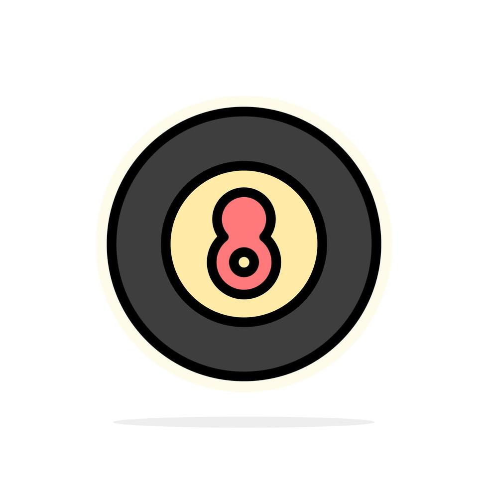 palla baseball gioco sport astratto cerchio sfondo piatto colore icona vettore