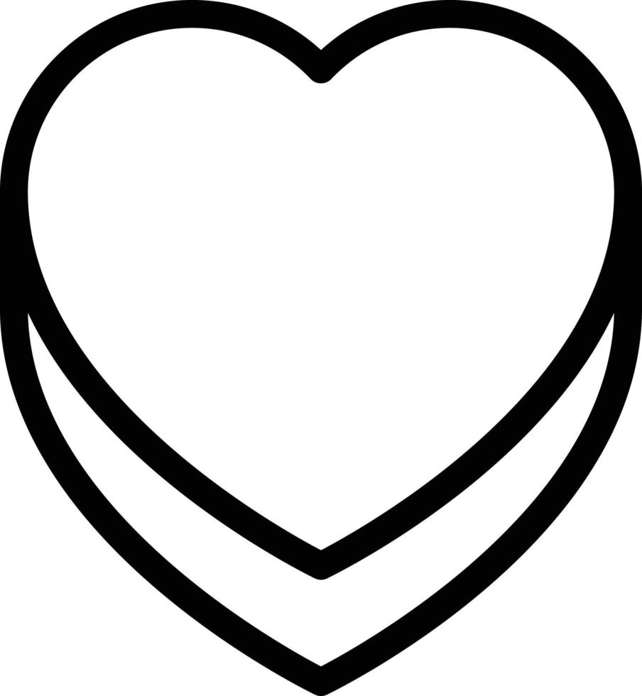 illustrazione vettoriale del cuore su uno sfondo. simboli di qualità premium. icone vettoriali per il concetto e la progettazione grafica.