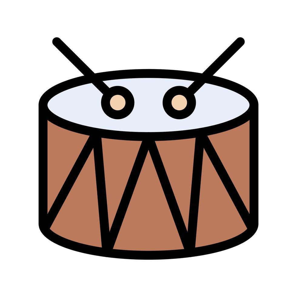 illustrazione vettoriale della bacchetta del tamburo su uno sfondo simboli di qualità premium. icone vettoriali per il concetto e la progettazione grafica.