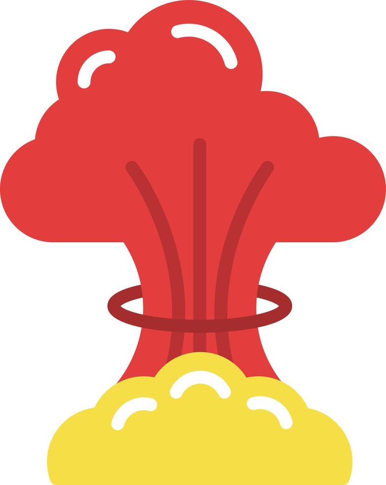 nucleare esplosione vettore icona design