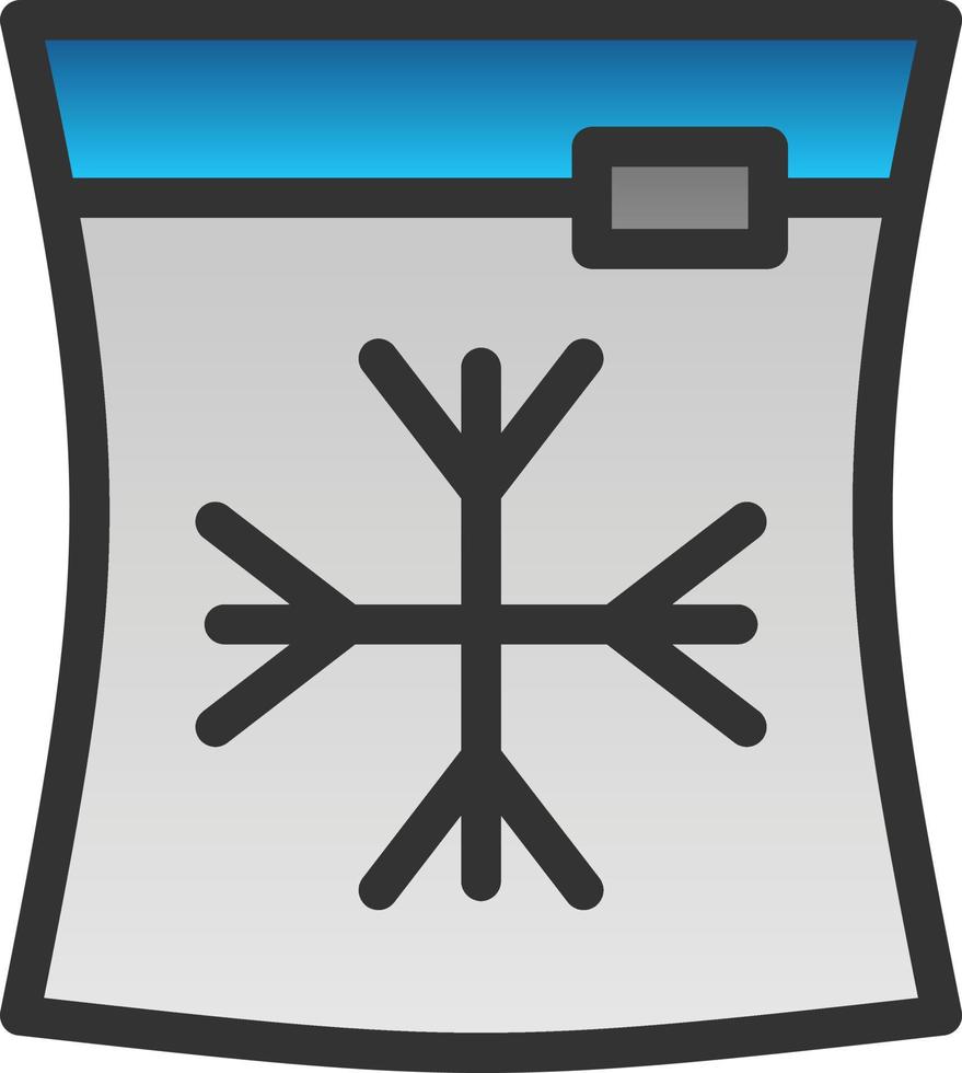 ghiaccio Borsa vettore icona design