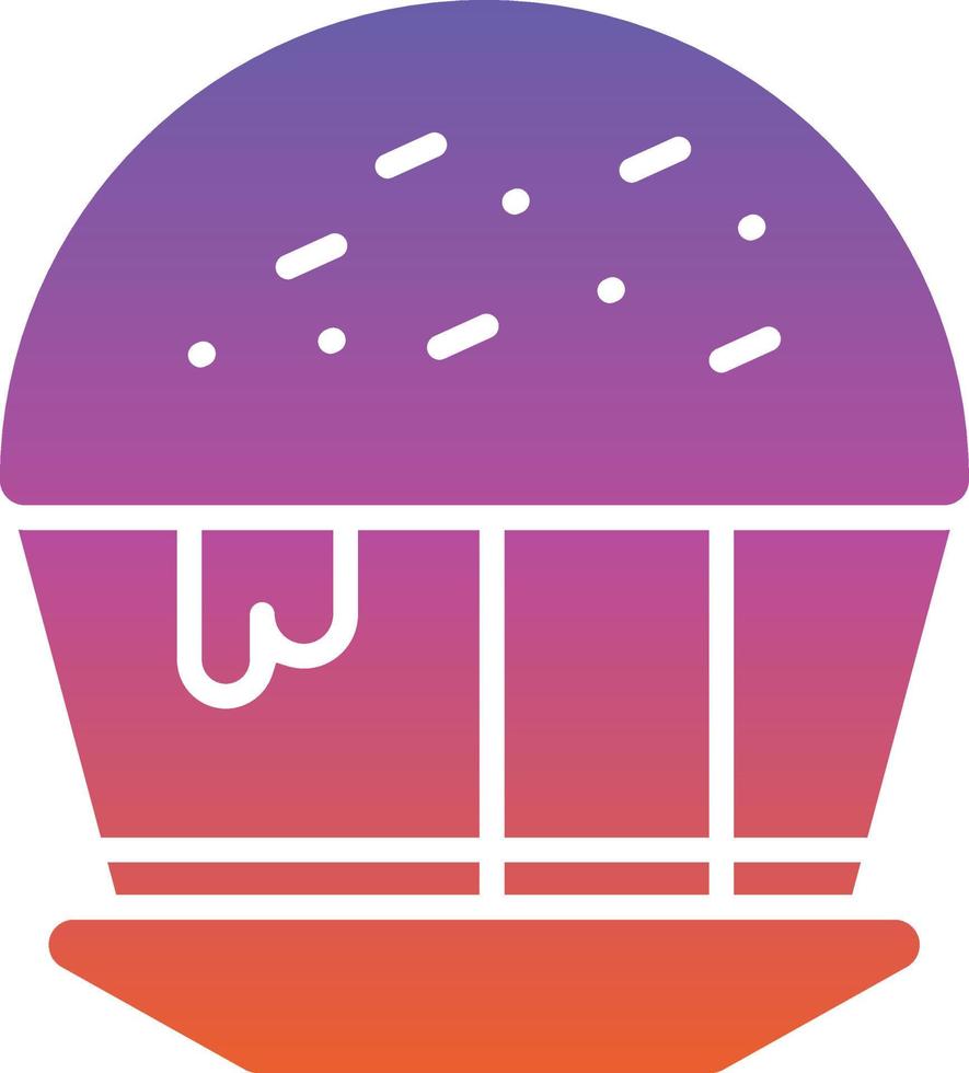 cioccolato Cupcake vettore icona design
