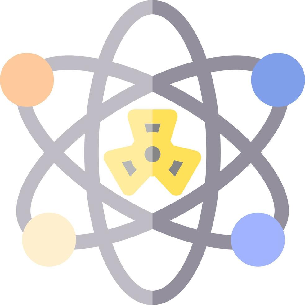 nucleare fissione glifo icona vettore