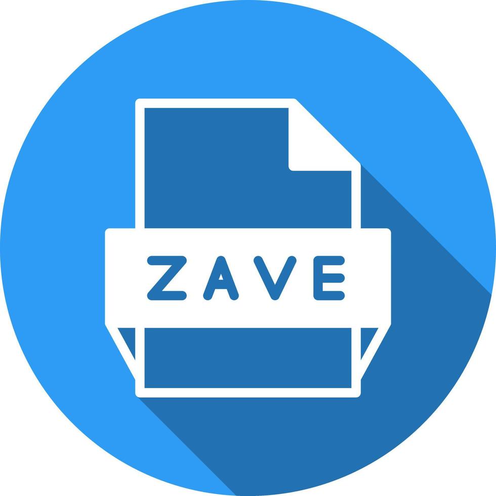 zave file formato icona vettore