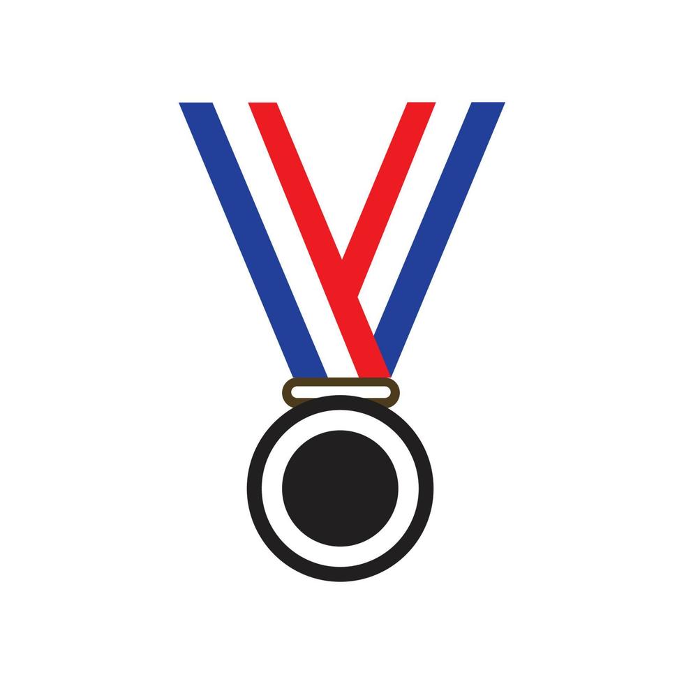 medaglia logo modello vettore illustrazione icona design