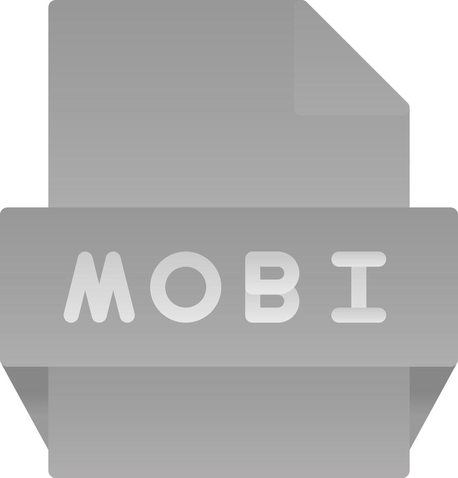 mobi file formato icona vettore