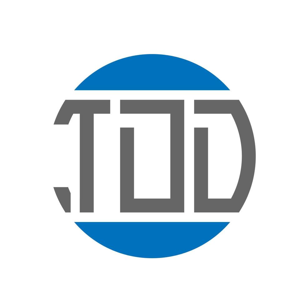 tdd lettera logo design su bianca sfondo. tdd creativo iniziali cerchio logo concetto. tdd lettera design. vettore