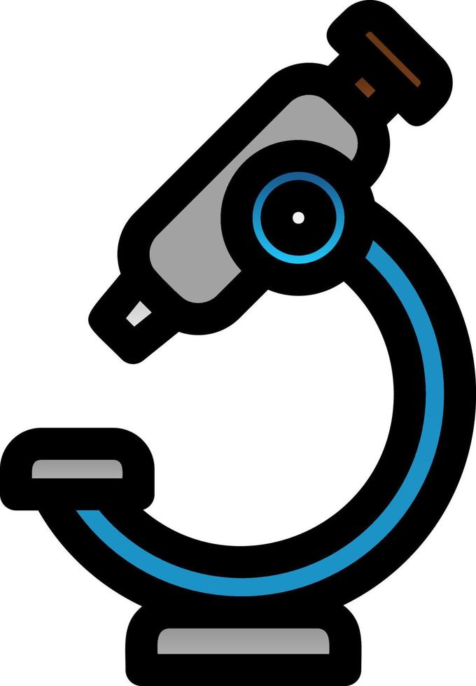 icona del glifo del microscopio vettore