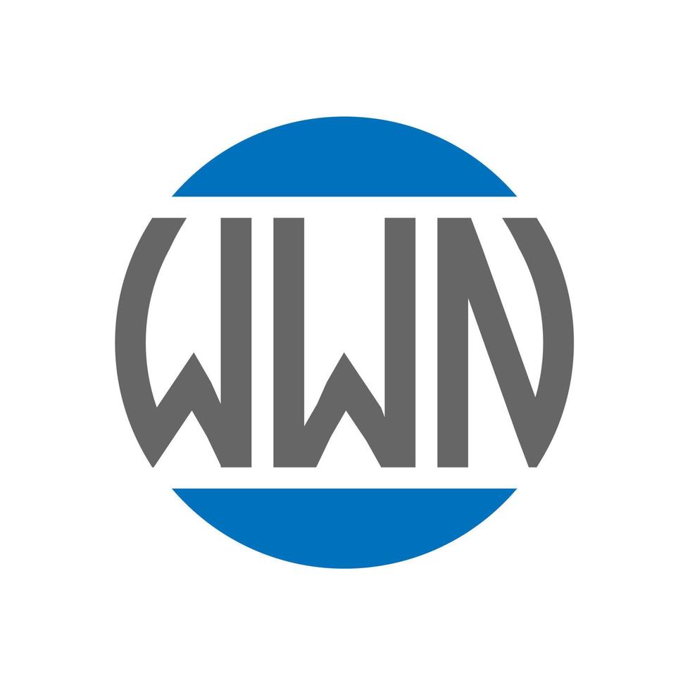 wwn lettera logo design su bianca sfondo. wwn creativo iniziali cerchio logo concetto. wwn lettera design. vettore