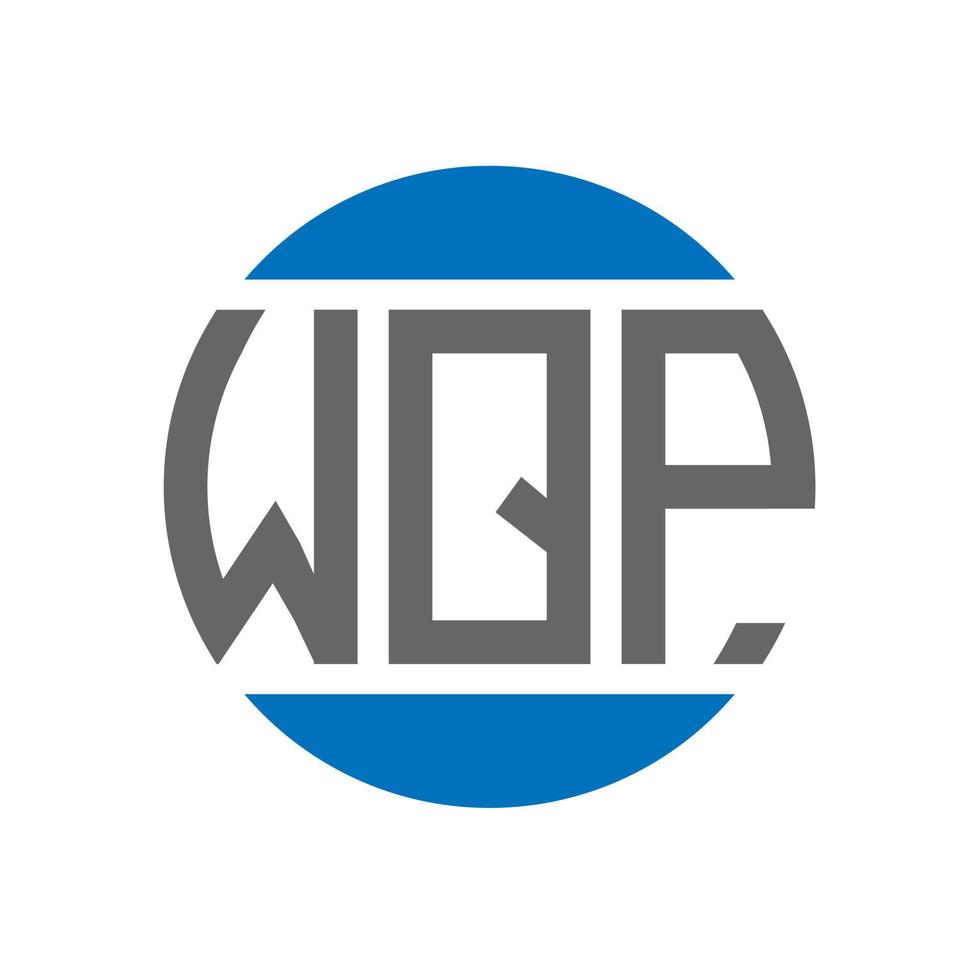 wqp lettera logo design su bianca sfondo. wqp creativo iniziali cerchio logo concetto. wqp lettera design. vettore