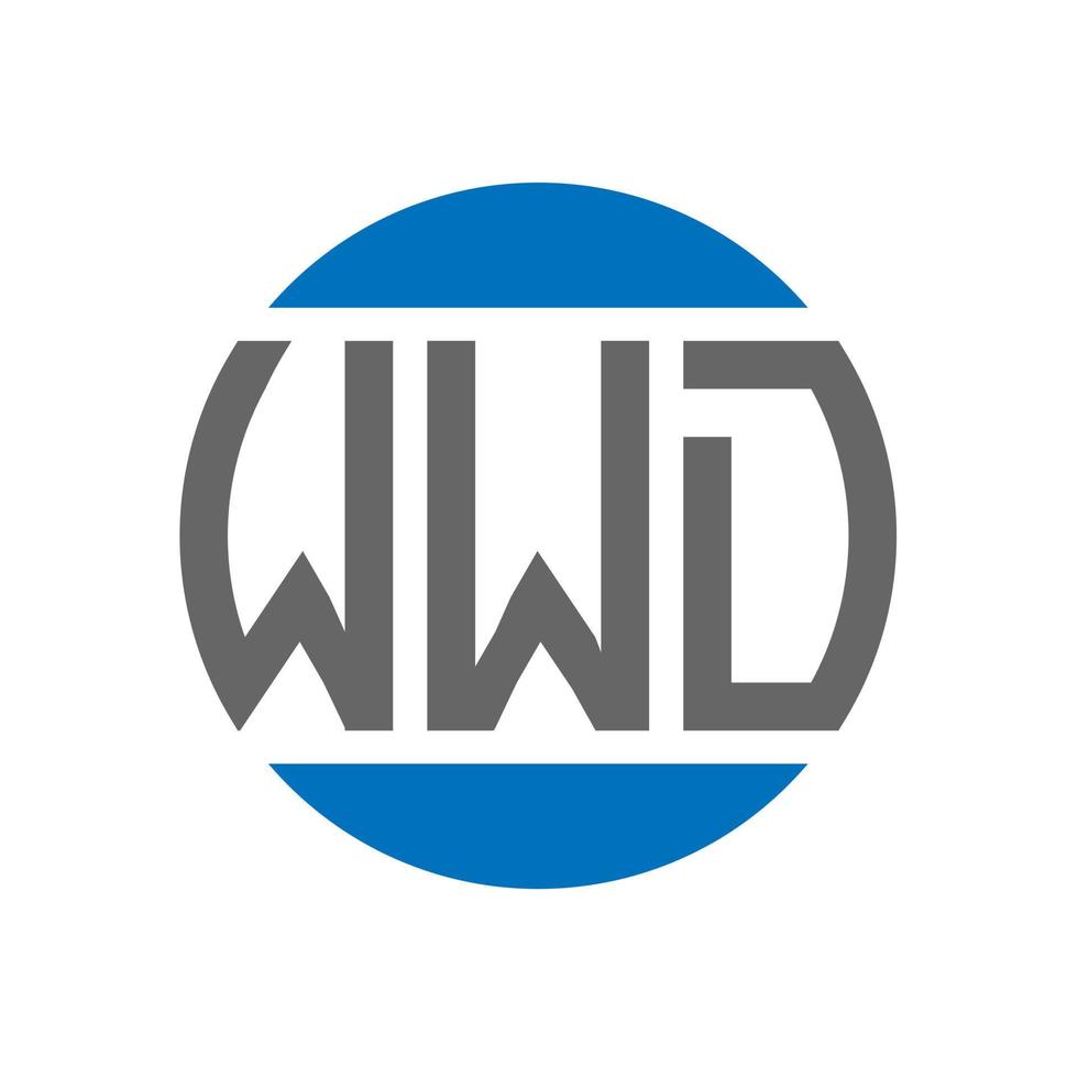 wwd lettera logo design su bianca sfondo. wwd creativo iniziali cerchio logo concetto. wwd lettera design. vettore