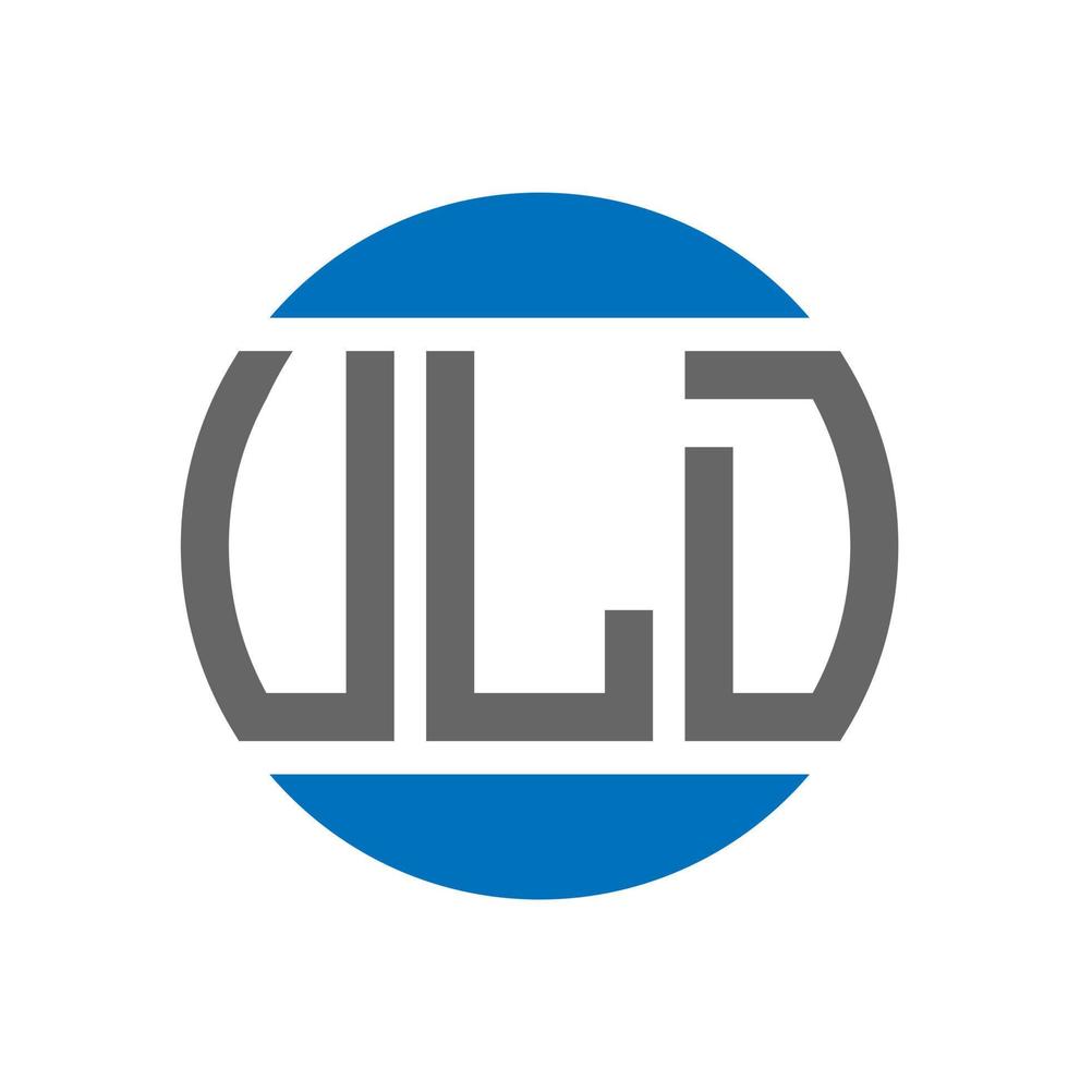 vld lettera logo design su bianca sfondo. vld creativo iniziali cerchio logo concetto. vld lettera design. vettore