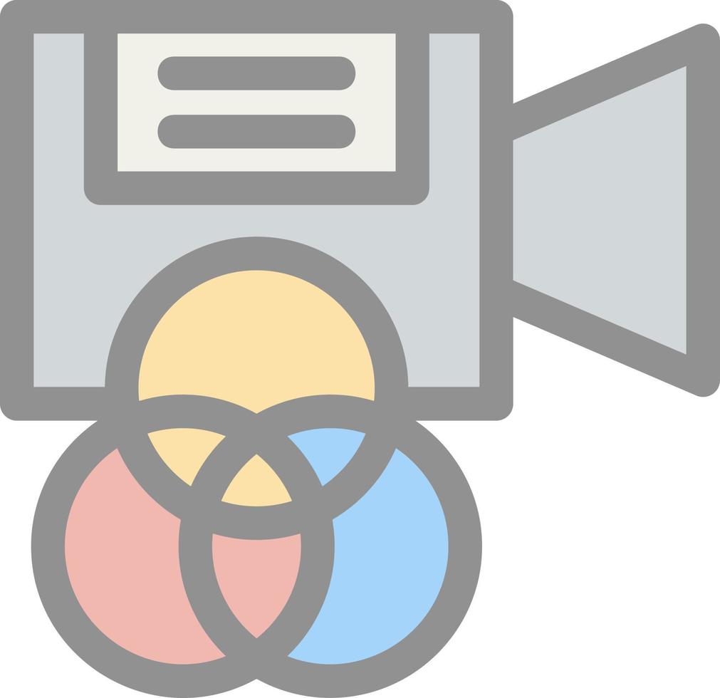 icona piatta del filtro della fotocamera vettore