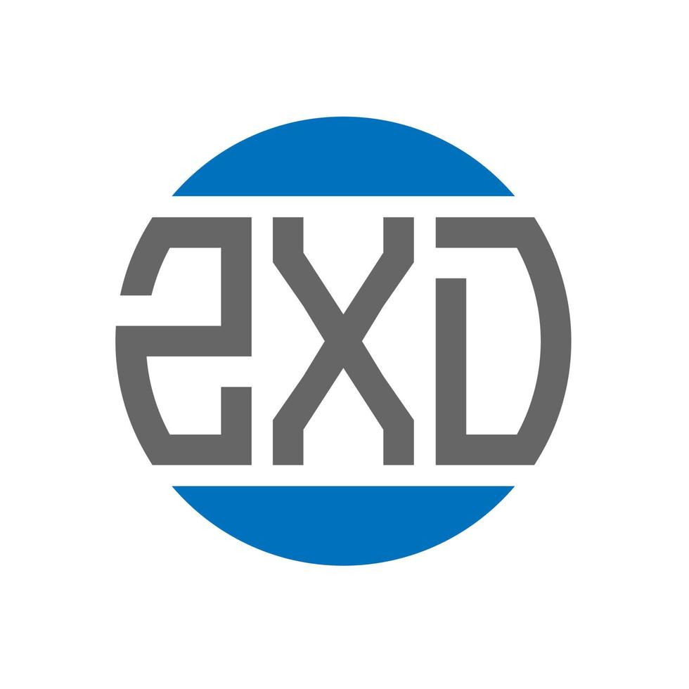 zxd lettera logo design su bianca sfondo. zxd creativo iniziali cerchio logo concetto. zxd lettera design. vettore
