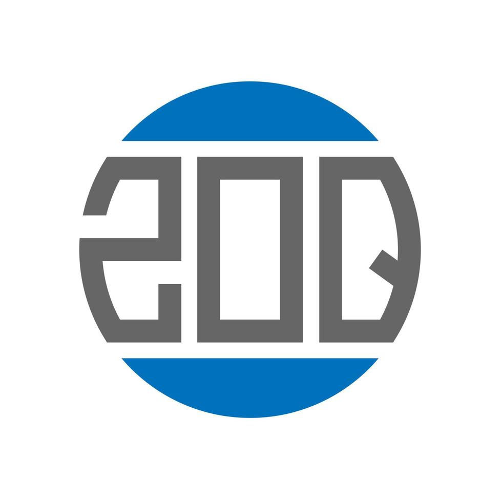 zoq lettera logo design su bianca sfondo. zoq creativo iniziali cerchio logo concetto. zoq lettera design. vettore