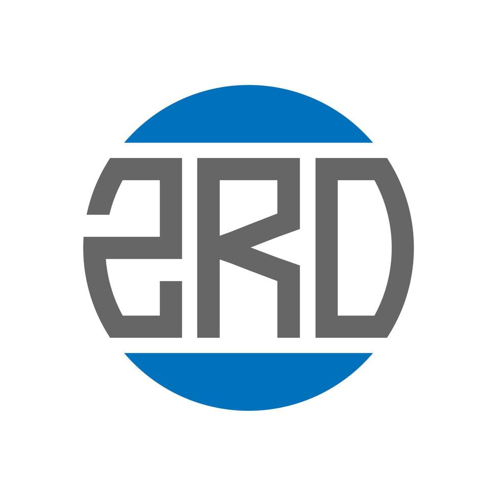 zro lettera logo design su bianca sfondo. zro creativo iniziali cerchio logo concetto. zro lettera design. vettore