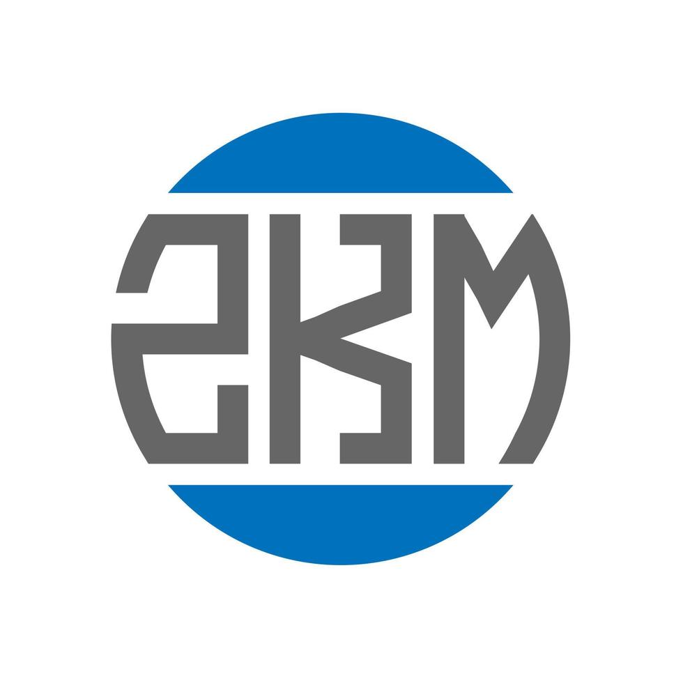 zkm lettera logo design su bianca sfondo. zkm creativo iniziali cerchio logo concetto. zkm lettera design. vettore