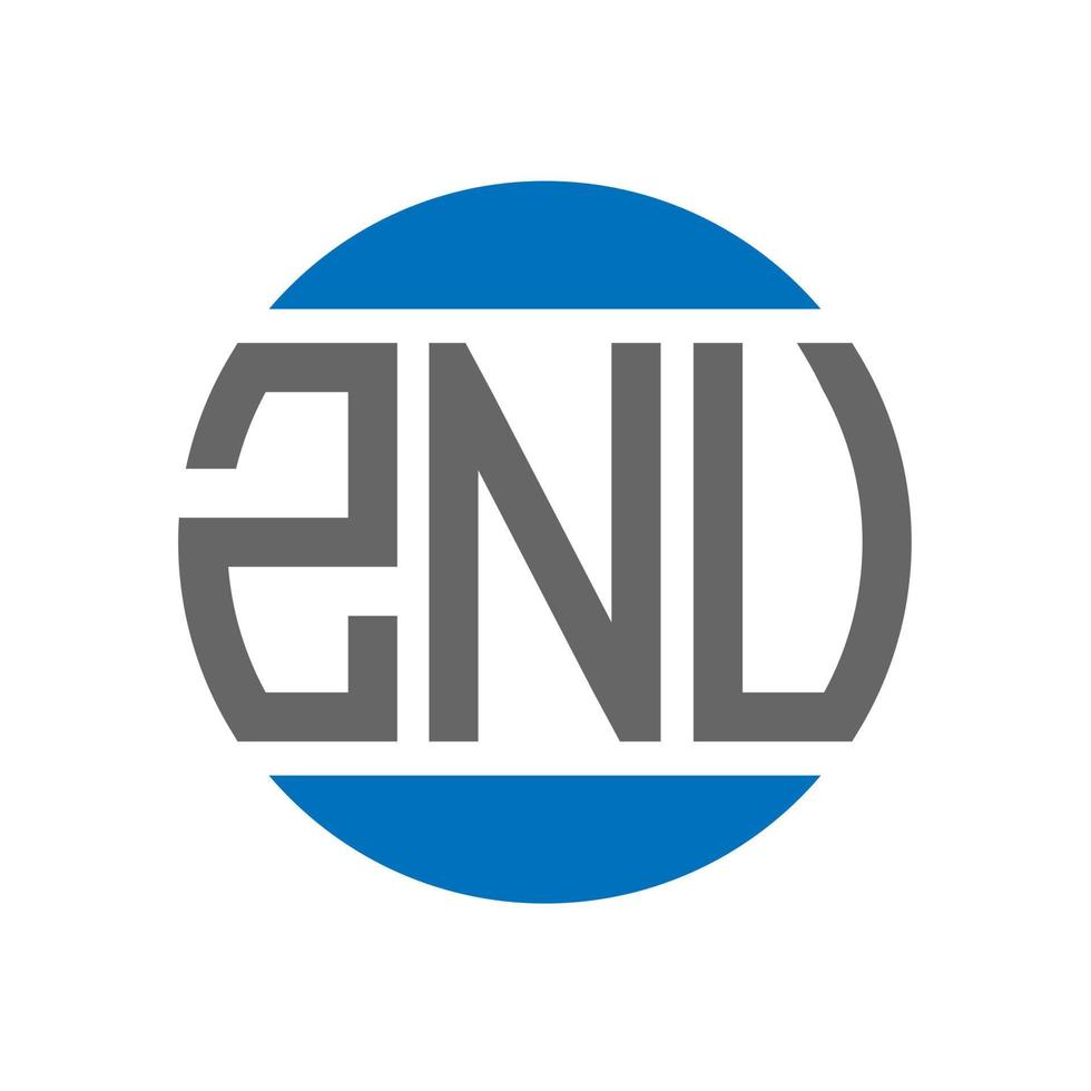 znu lettera logo design su bianca sfondo. znu creativo iniziali cerchio logo concetto. znu lettera design. vettore