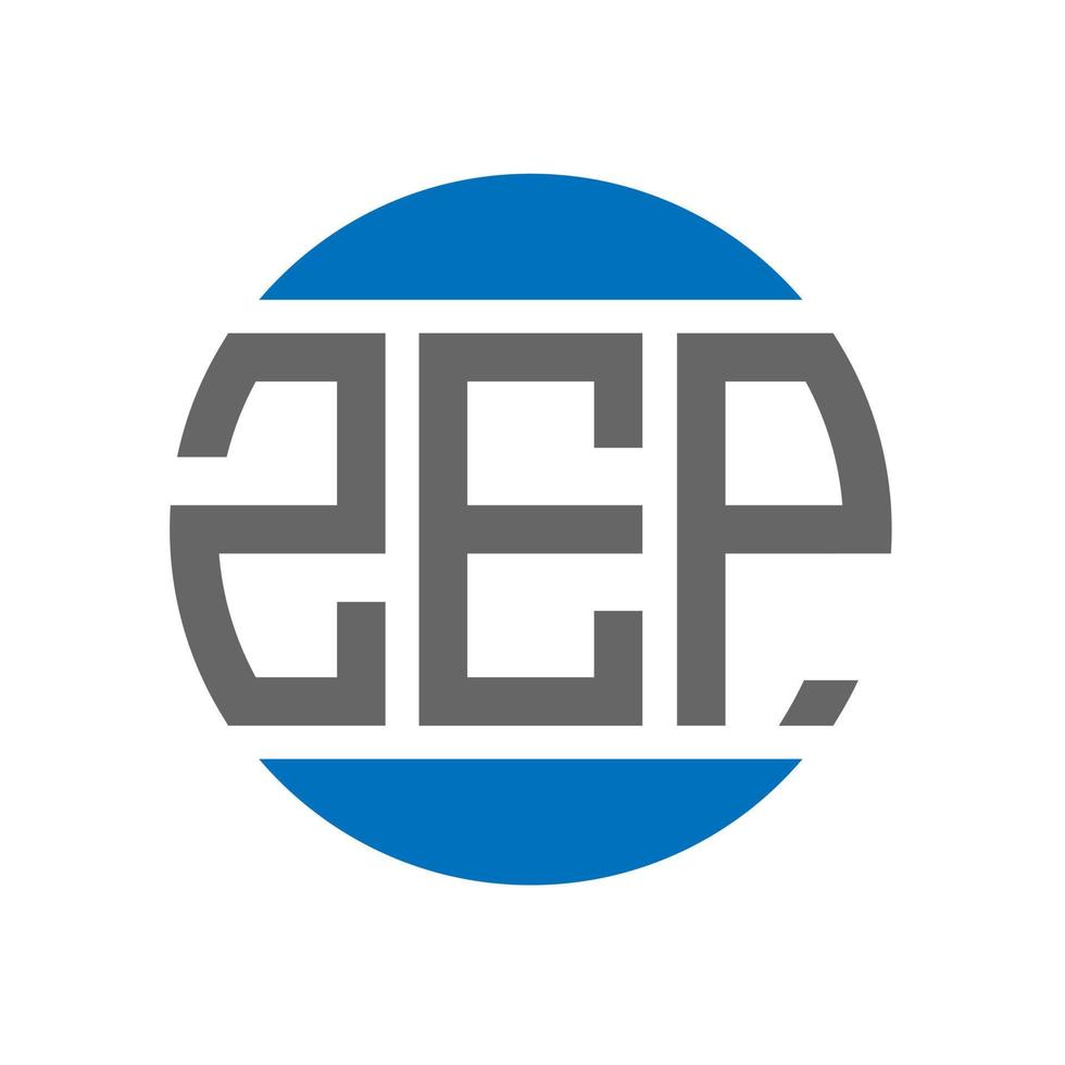 zep lettera logo design su bianca sfondo. zep creativo iniziali cerchio logo concetto. zep lettera design. vettore
