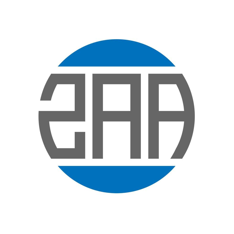 zaa lettera logo design su bianca sfondo. zaa creativo iniziali cerchio logo concetto. zaa lettera design. vettore
