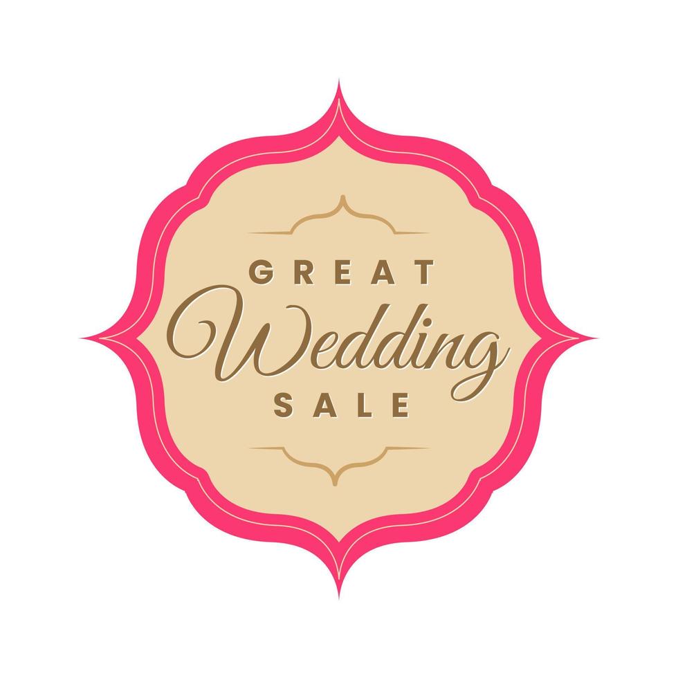 grande nozze vendita shopping offrire bridal bandiera design vettore