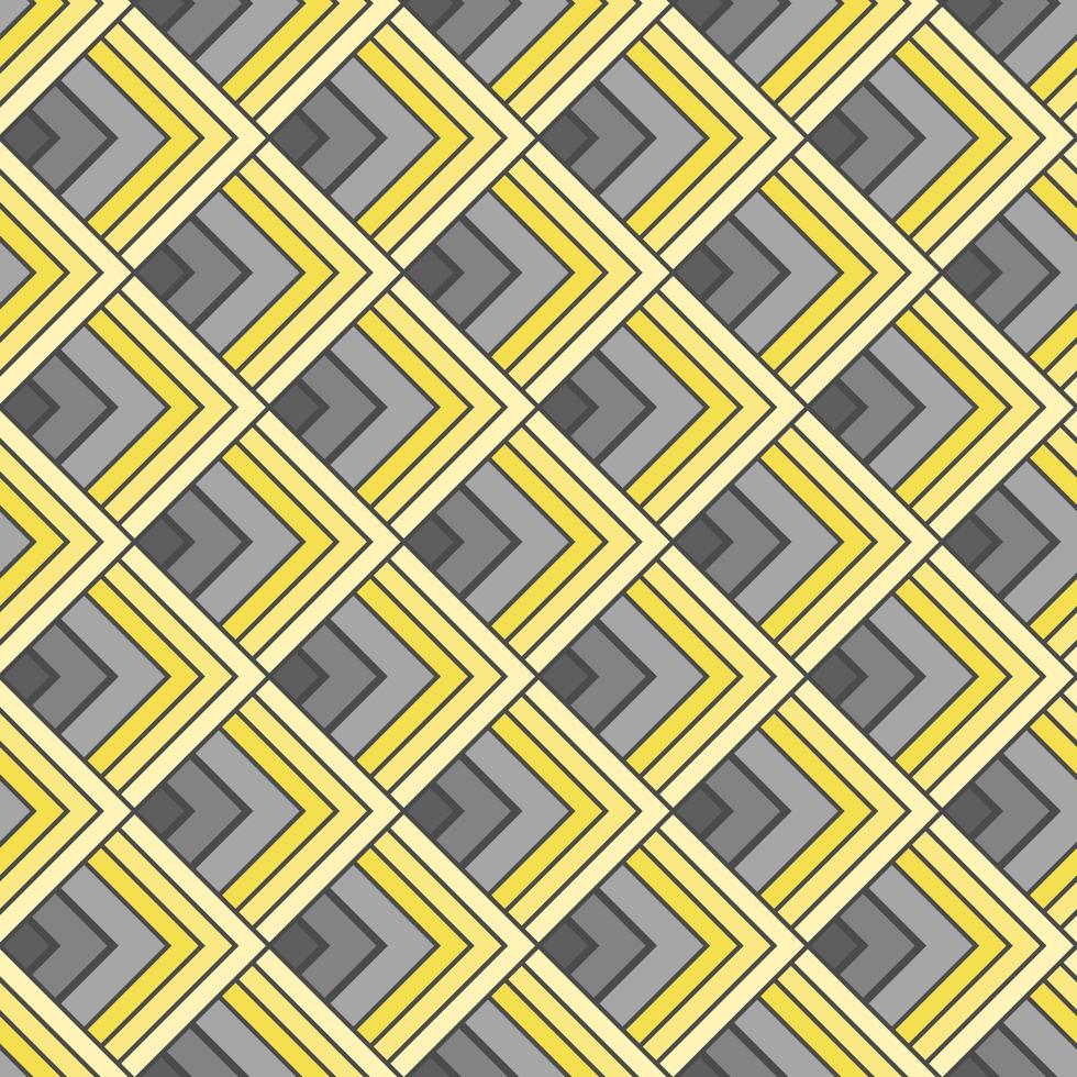 giallo e grigio arte deco modello diamante forma senza soluzione di continuità vettore