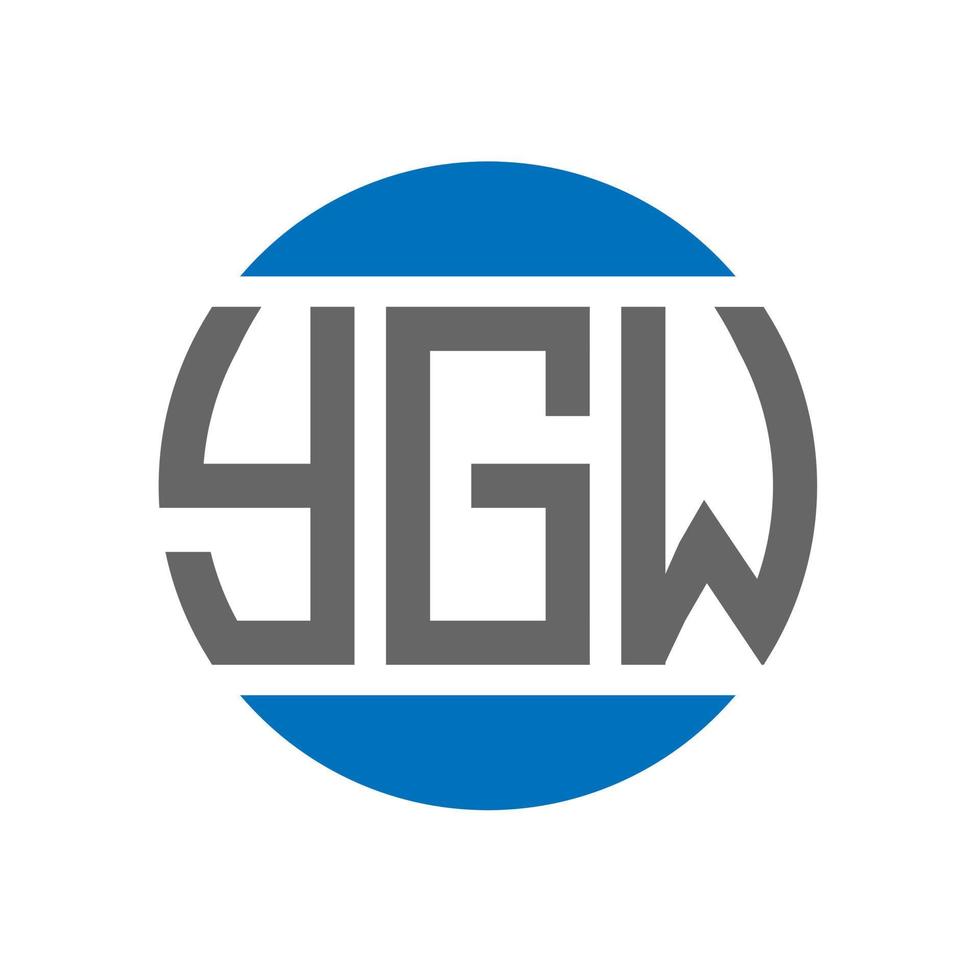 ygw lettera logo design su bianca sfondo. ygw creativo iniziali cerchio logo concetto. ygw lettera design. vettore