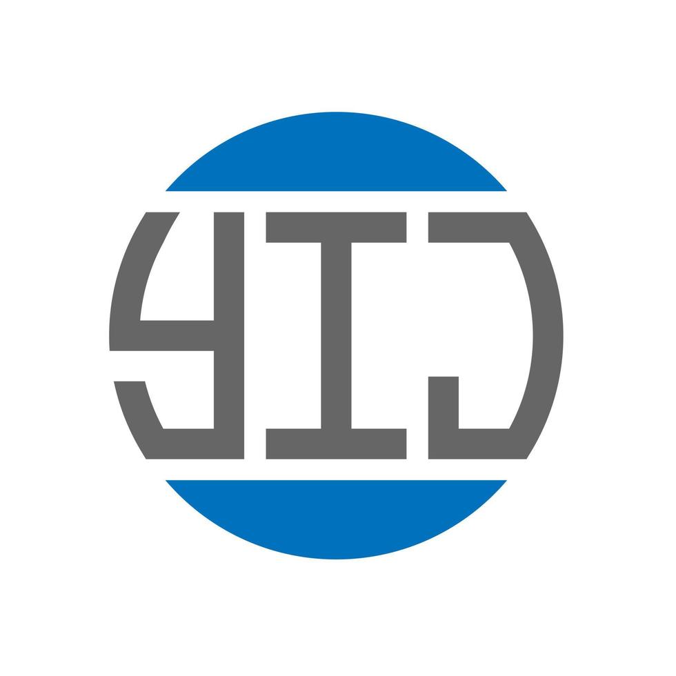 yij lettera logo design su bianca sfondo. yij creativo iniziali cerchio logo concetto. yij lettera design. vettore