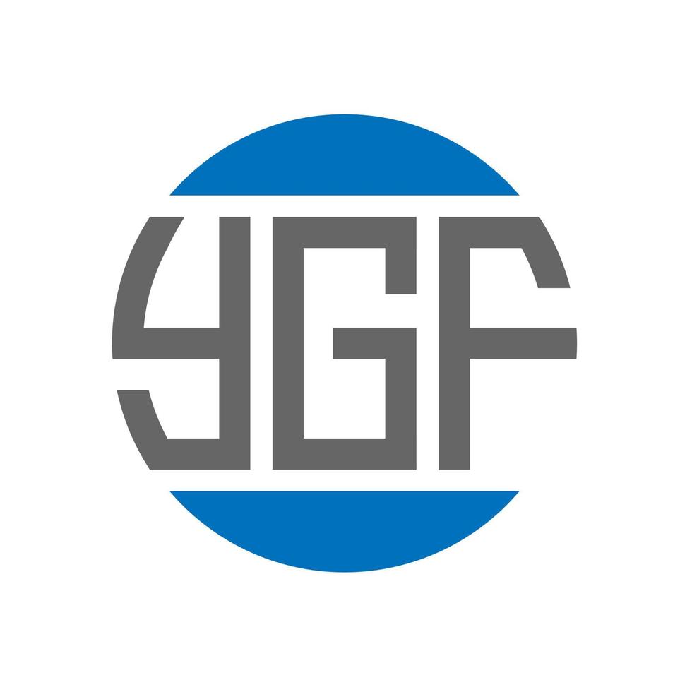 ygf lettera logo design su bianca sfondo. ygf creativo iniziali cerchio logo concetto. ygf lettera design. vettore