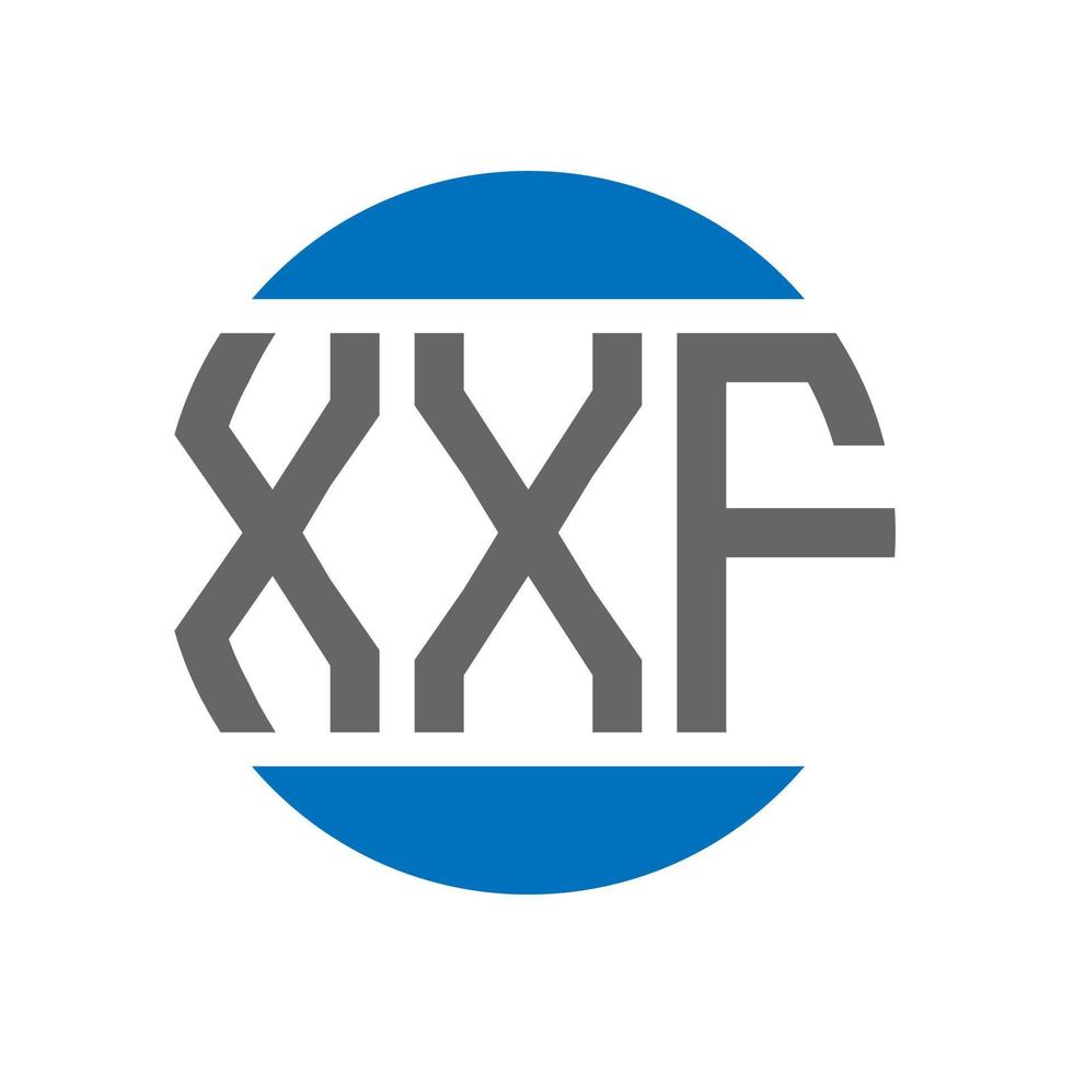 xxf lettera logo design su bianca sfondo. xxf creativo iniziali cerchio logo concetto. xxf lettera design. vettore