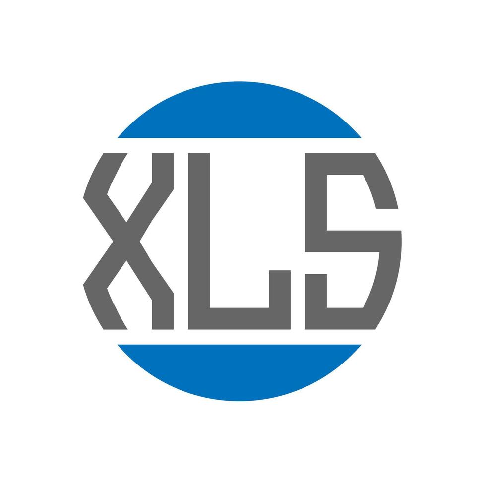 xls lettera logo design su bianca sfondo. xls creativo iniziali cerchio logo concetto. xls lettera design. vettore