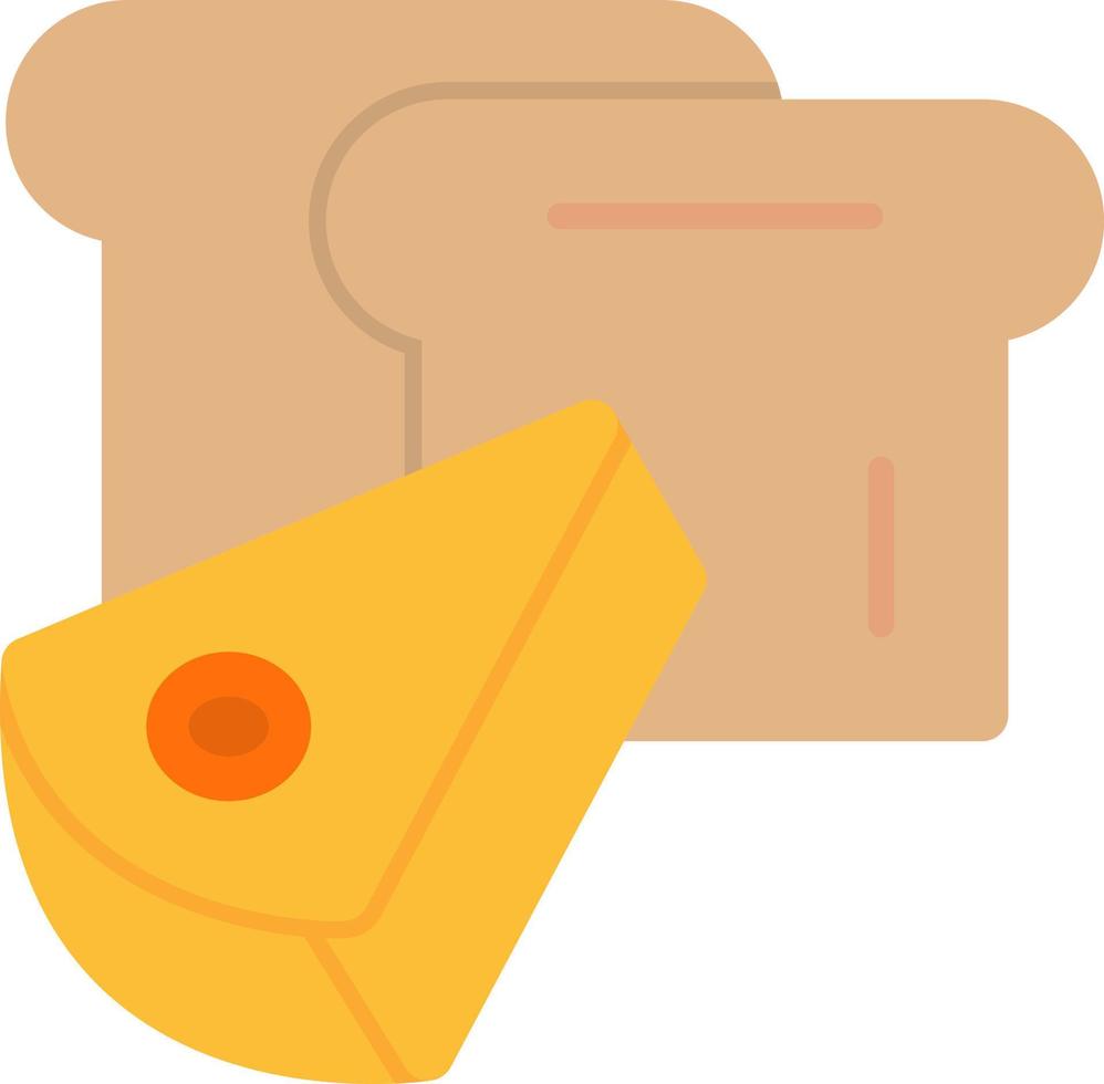 formaggio pane vettore icona design