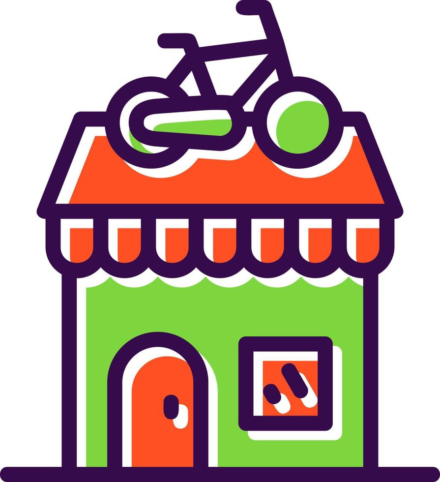 bicicletta negozio vettore icona design
